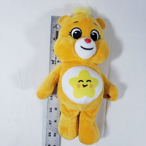 Care Bears Unlock the Magic Funshine Bear Plush 2021 Basic Fun Yellow Stuffed - Picture 8 of 10